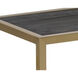 Carver 51 X 13.75 inch Clear / Matte Gold Console Table